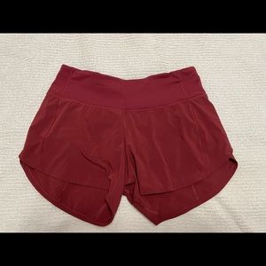 lululemon athletica Women's Deep Red Athletic Shorts